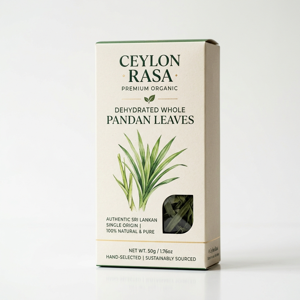 Dehydrated Whole Pandan Leaves